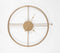 Minimal Round Metal Skeleton Wall Clock