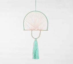 Mint Green Tasseled Wall Decor