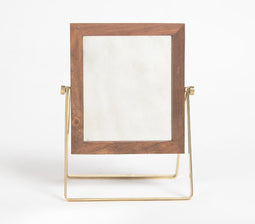 Minimal Rectangle Foldable Countertop Mirror