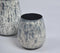 Monochrome Textured Glass Votives (Set of 2)
