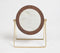 Minimal Round Foldable Countertop Mirror