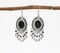 Monotone Metallic Drop Earrings