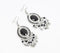 Monotone Metallic Drop Earrings