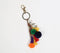 Multi Tasseled Pom-pom Keychain