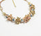 Multicolor Chunky Beaded Metallic Necklace