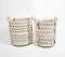 Multicolor Woven Cotton Baskets (Set of 2)