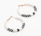 Monochrome Beaded Hoop Earrings