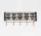 Monochrome Macrame & Gold-Toned Wall-Mount Hook