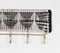 Monochrome Macrame & Gold-Toned Wall-Mount Hook