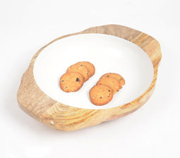 Natural Mango Wood Serving Bowl