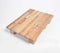 Natural Wooden Striped Elevated Chopping Board