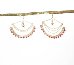 Noel Beaded & Metallic Charm Earrings