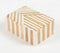 Neutral Striped MDF & Resin Jewelry Box
