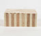 Neutral Striped MDF & Resin Jewelry Box