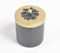 Noir Metallic Jar with Floral Motif Lid
