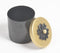 Noir Metallic Jar with Floral Motif Lid