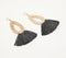 Noir Fringed Bamboo & Raffia Earrings