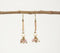 Neutral 'Beaded on Line' Dangle Earrings