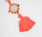 Neon Tasseled Mirror Bag Tie