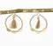 Neutral Beaded & Tasseled Hoop Earrings
