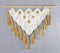 Mustard Tasseled Crochet Wall Hanging