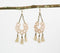 Neutral Tasseled & Beaded Boho Earrings