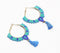 Nautical Beads & Fringes Hoop Earrings