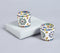 Multicolored mosaic Glass Votives (set of 2)