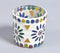 Multicolored mosaic Glass Votives (set of 2)