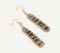 Noir Party Beaded Dangle Earrings