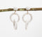 Orbit Beaded Ivory Dangle Earrings