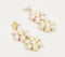 Pastel Beaded Floral Dangle Earrings