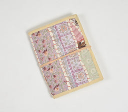 Patchwork Upcycled Pastel Fabric Diary