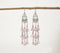 Pastel Beads Layered Dangle Drop Earrings