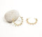 Pearls & Sequins Golden-Toned Hoop Earrings