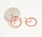 Pastel Beaded Hoop Earrings