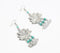 Peacock Design Metllic Earrings