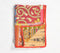 Patchwork & Kantha Embroidered Cotton Throw with Vermillion Border