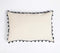 Printed & Border Tasseled Cotton Lumbar Cushion Cover