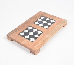 Portico Resin Detailed Mango Wood Chopping Board