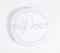 Printed Cotton Typographic Round Cushion Cover