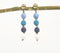 Raffia-Wrapped Brass Drop Earrings