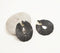 Raffia-Tasseled Black Drop Earrings