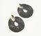 Raffia-Tasseled Black Drop Earrings