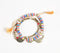Rainbow Beaded & Tasseled Charm Bracelet