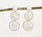 Raffia Orbital tiered Earrings