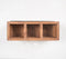 Raw Wooden 3-Slot Pen Stand