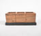 Raw Wooden 3-Slot Pen Stand