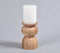 Recycled Wood Patterned Tea Light Holder