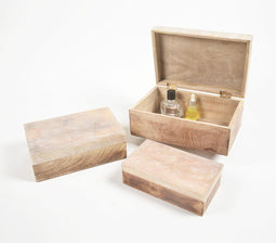 Resin & Wood Jewelry Storage boxes Set of 3